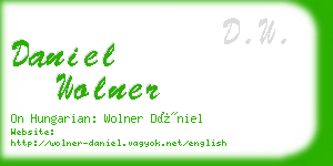 daniel wolner business card